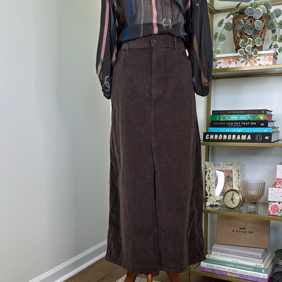Madewell Brown Midi Skirt - Picture 2 of 6